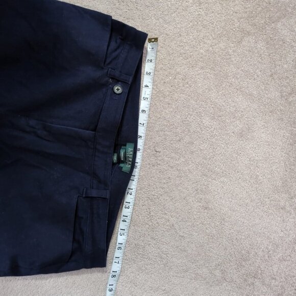 Ralph Lauren Adelle Navy Preppy Straight Leg Tennis Prep Country Club Pants 14P - Picture 5 of 9